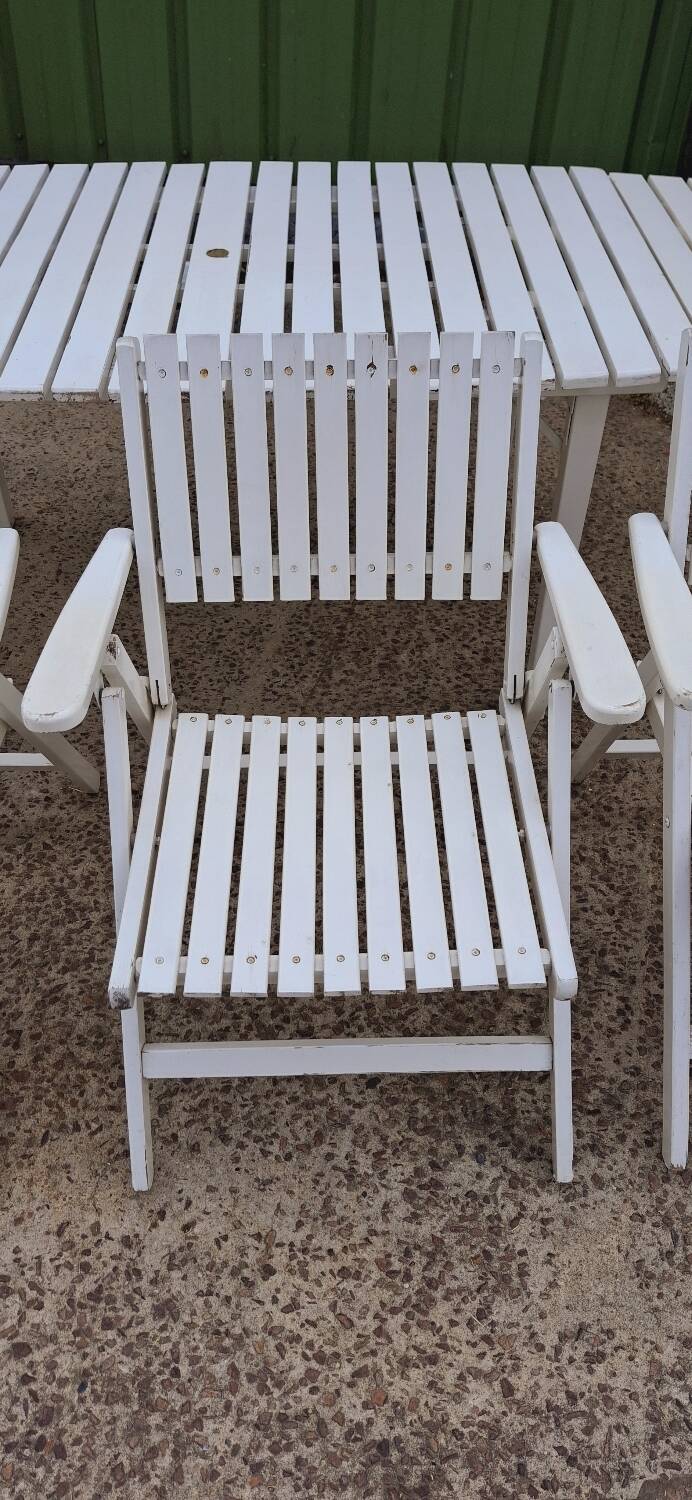 Antique garden furniture