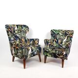 Fauteuil brocante bleu