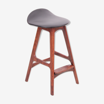 Scandinavian bar stool in OD61 style rosewood. H 62 cm.
