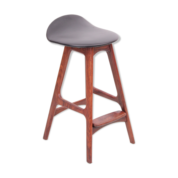 Tabouret de bar scandinave en palissandre modèle OD61. H 62 cm. — Beyit