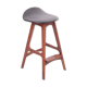 Scandinavian bar stool in OD61 style rosewood. H 62 cm.