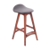 Scandinavian bar stool in OD61 style rosewood. H 62 cm.