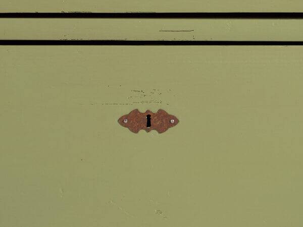 Antique olive green chest of drawers (circa 1920) #55