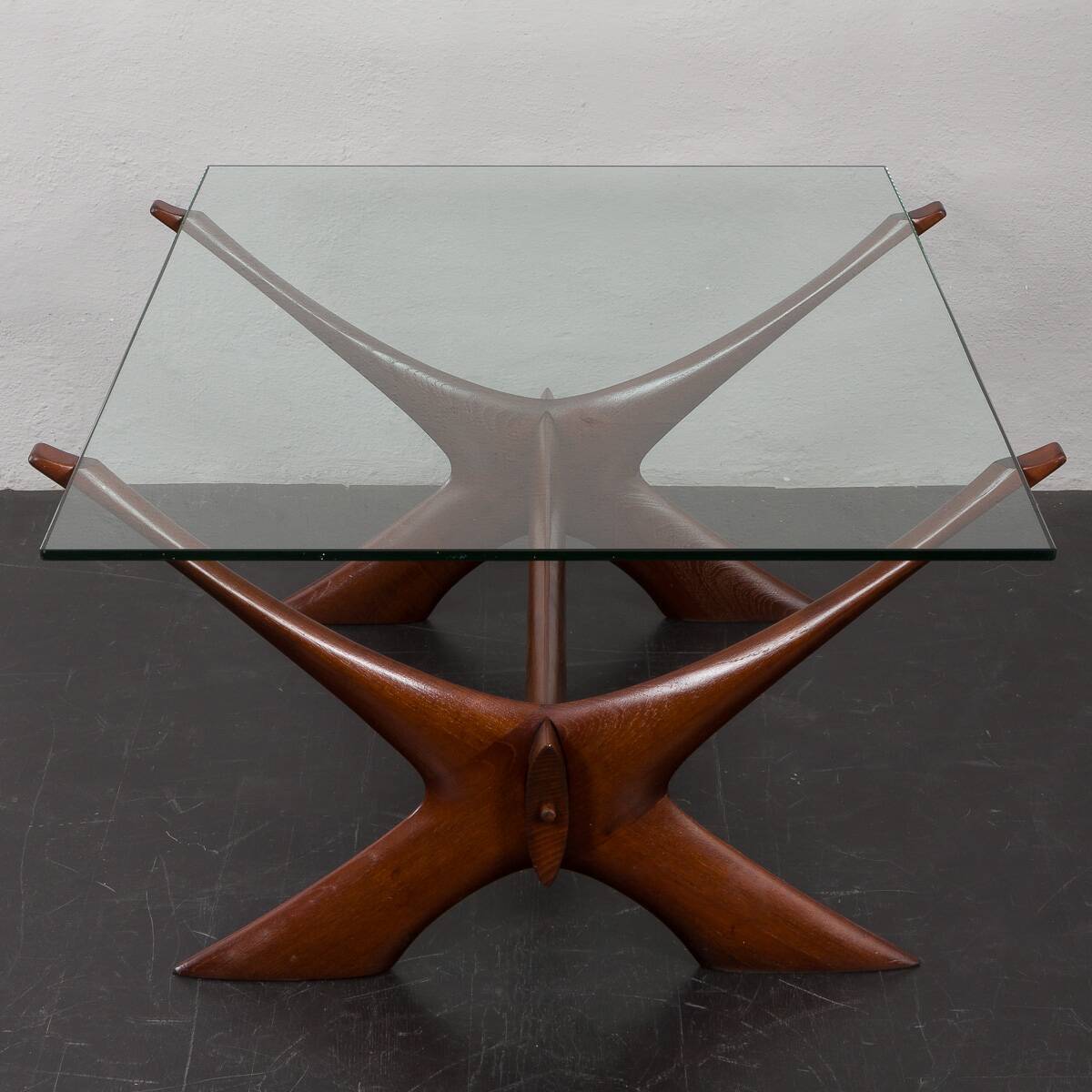 Teak coffee table by Illum WIkkelsø for CF Christensen, Denmark 1960s