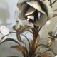 Flower wreath chandelier, 60s