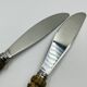 Vintage cutlery set 22 pieces wooden style handles