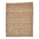 Warm Earth Tones Striped Turkish Kilim Rug, 135x168 Cm