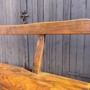 Aranjou dark wood bench from the 1980s