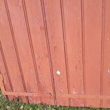 Pair of old openwork shutters