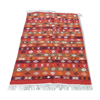 Tapis berbère traditionnel fait main 127x185cm