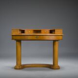 Table de toilette et fauteuil Biedermeier de Selva, Italie, ensemble de 2