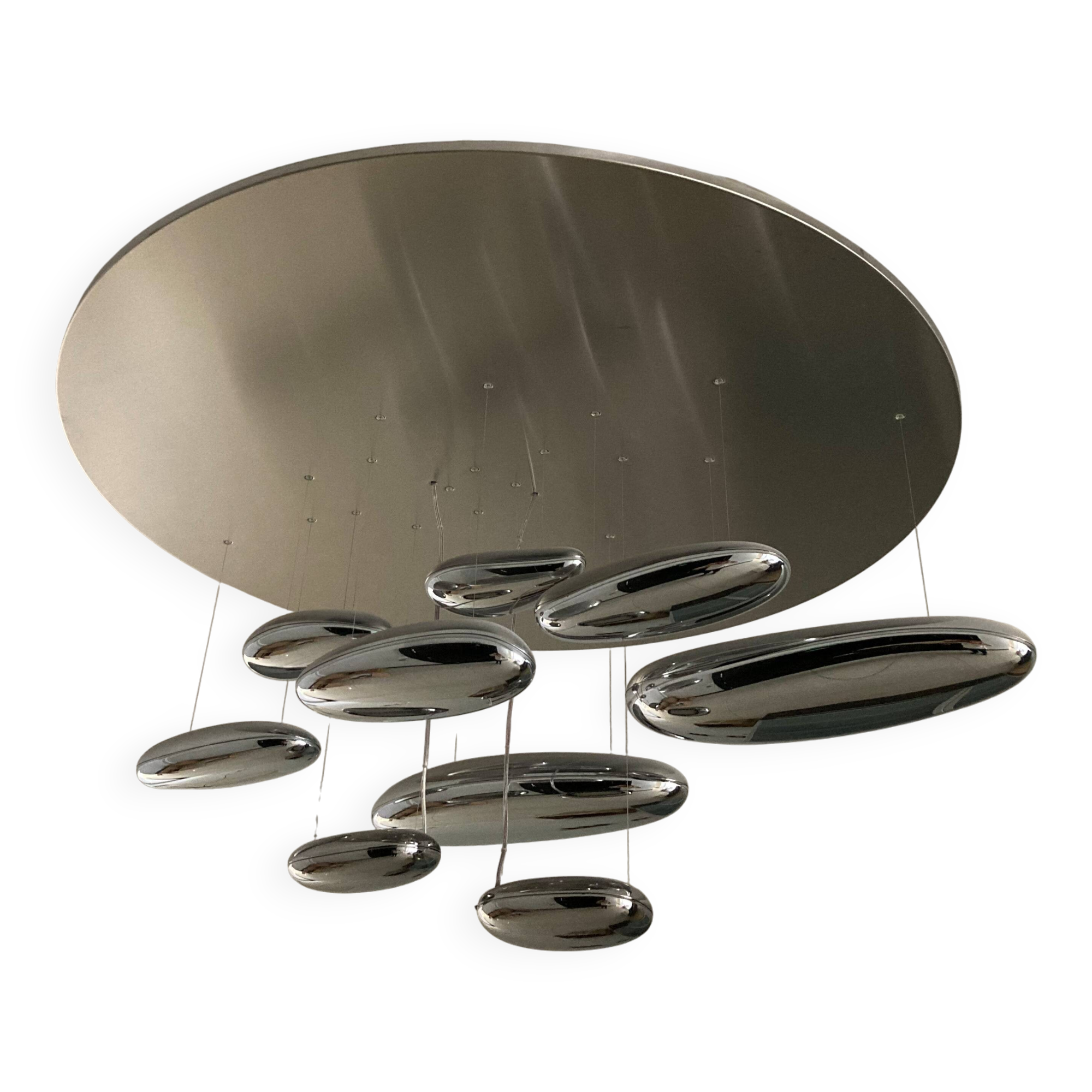 Mercury metal ceiling light Artemide