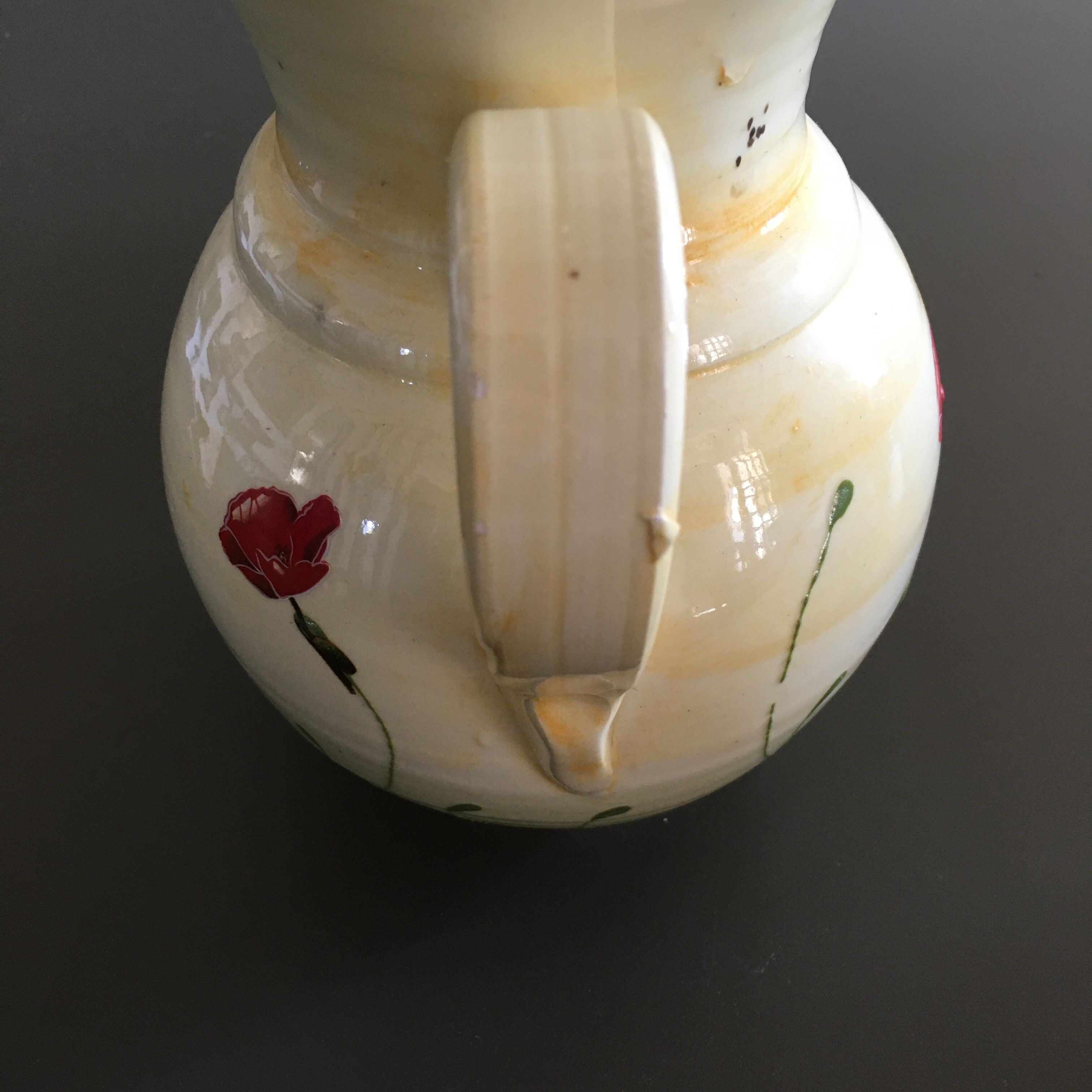 Hand-painted decorative pitcher