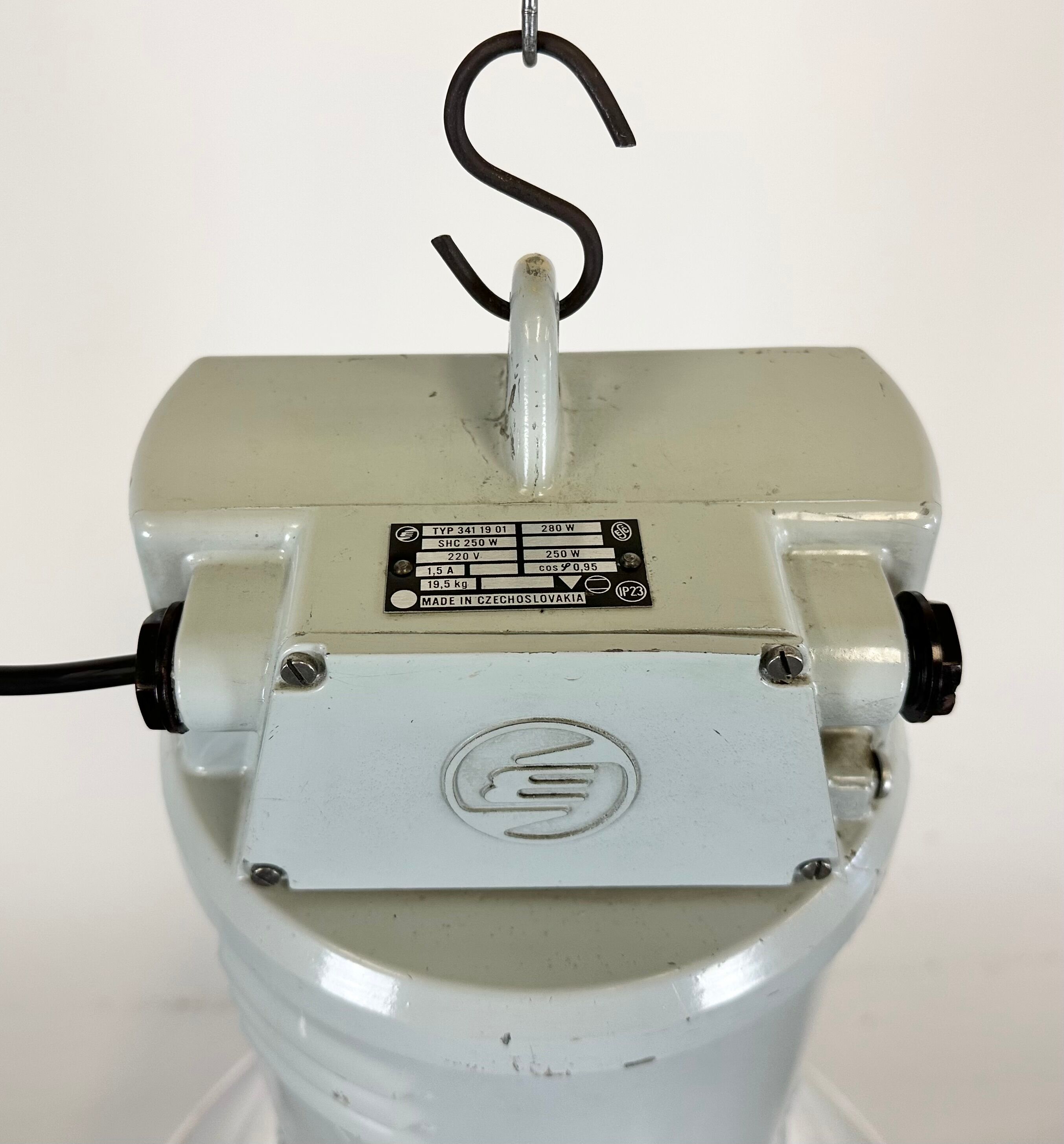 Large Industrial Aluminium Pendant Light from Elektrosvit, 1960s