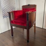 Bureau ou Chaise d'Appoint Art Déco en Chêne de l'École d'Amsterdam, années 1920