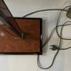 Floor lamp, reading light by Robert de Schuytener