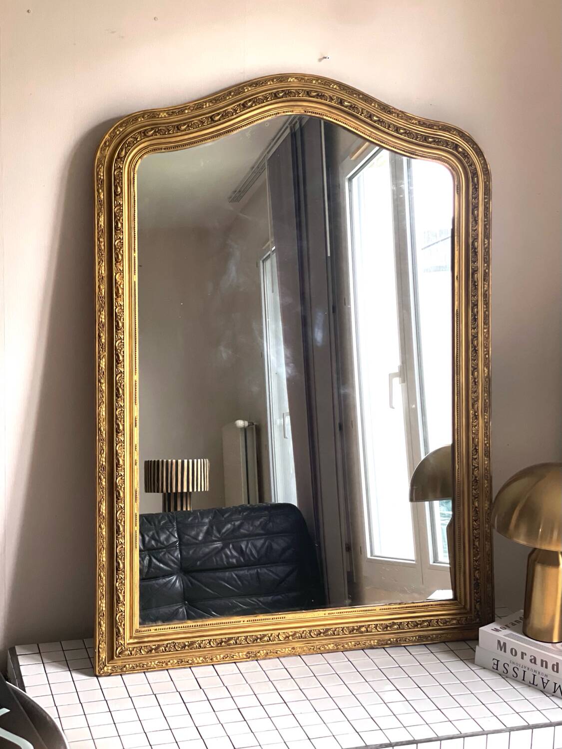 Antique Louis-Philippe mirror 130 x 94 cm