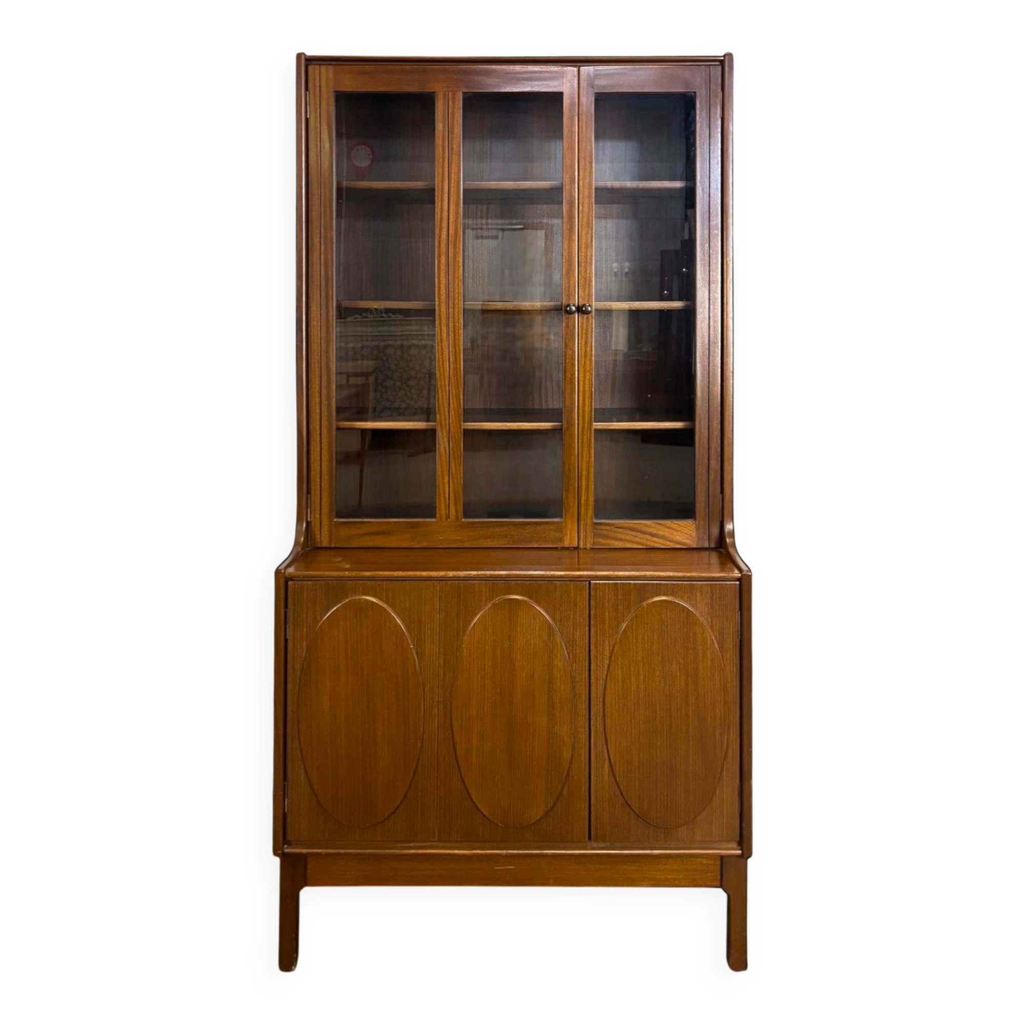 Mahogany library by Jacques Auville