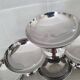 Dessert / ice cream bowls in stainless steel, Guy Degrenne style.