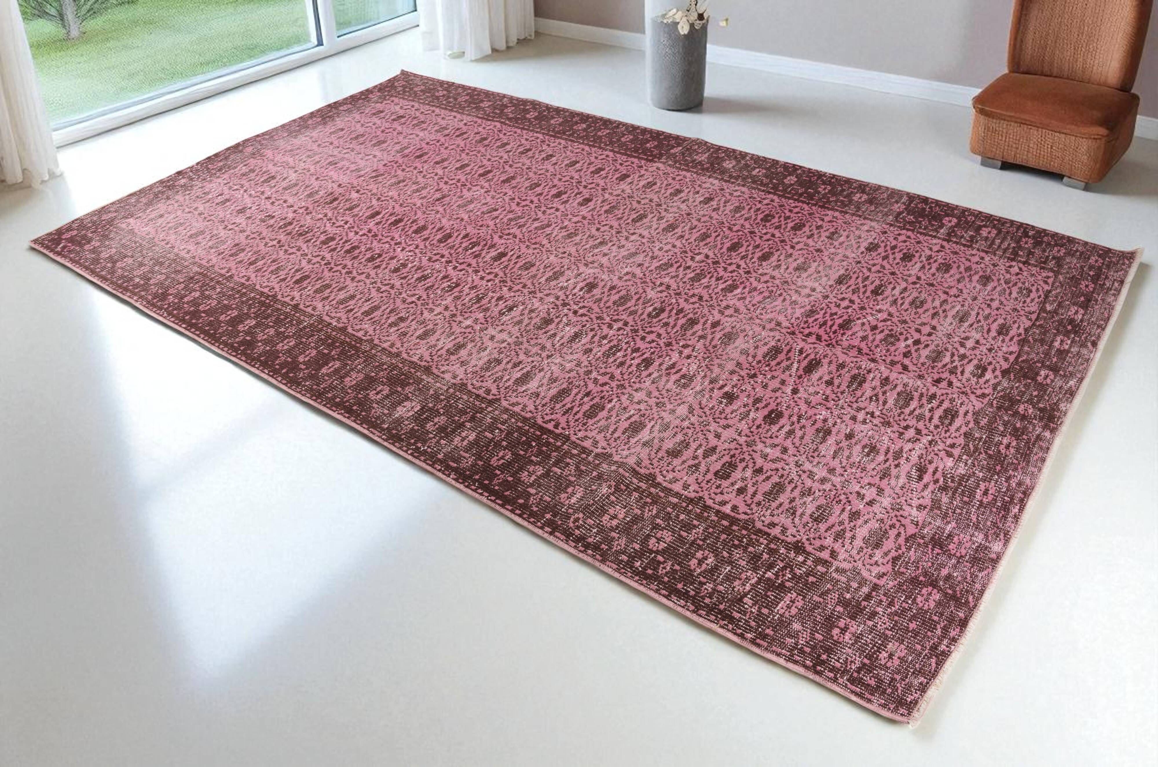 Decorative Pink Oushak Carpet sku 2527