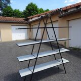Vintage 80s design compass pyramid bookcase shelf