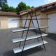 Etagère bibliothèque pyramide compas design années 80 vintage