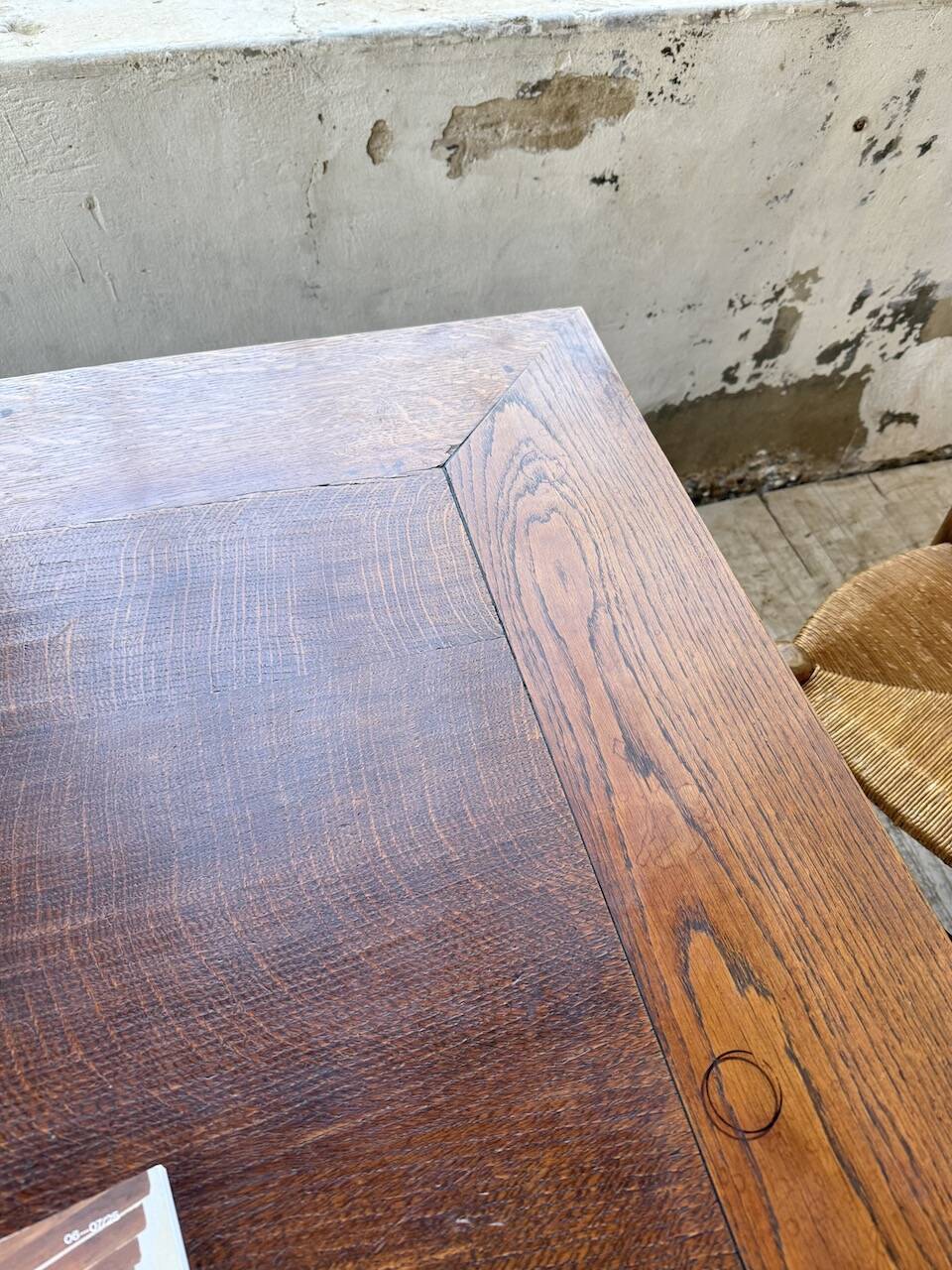Dudouyt oak dining table 1940