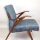 Czech Vintage Grey Chameleon Armchair, 1970s