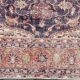 7x11 Vintage Red & Navy Blue Persian Rug, Oriental Rustic Decor, 228x338Cm