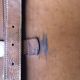 Vintage suitcase 1960 havana gold leather with bellows