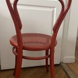Chaise d'appoint Mobel Jacob & Josef Kohn estampillé  - En bois - rouge