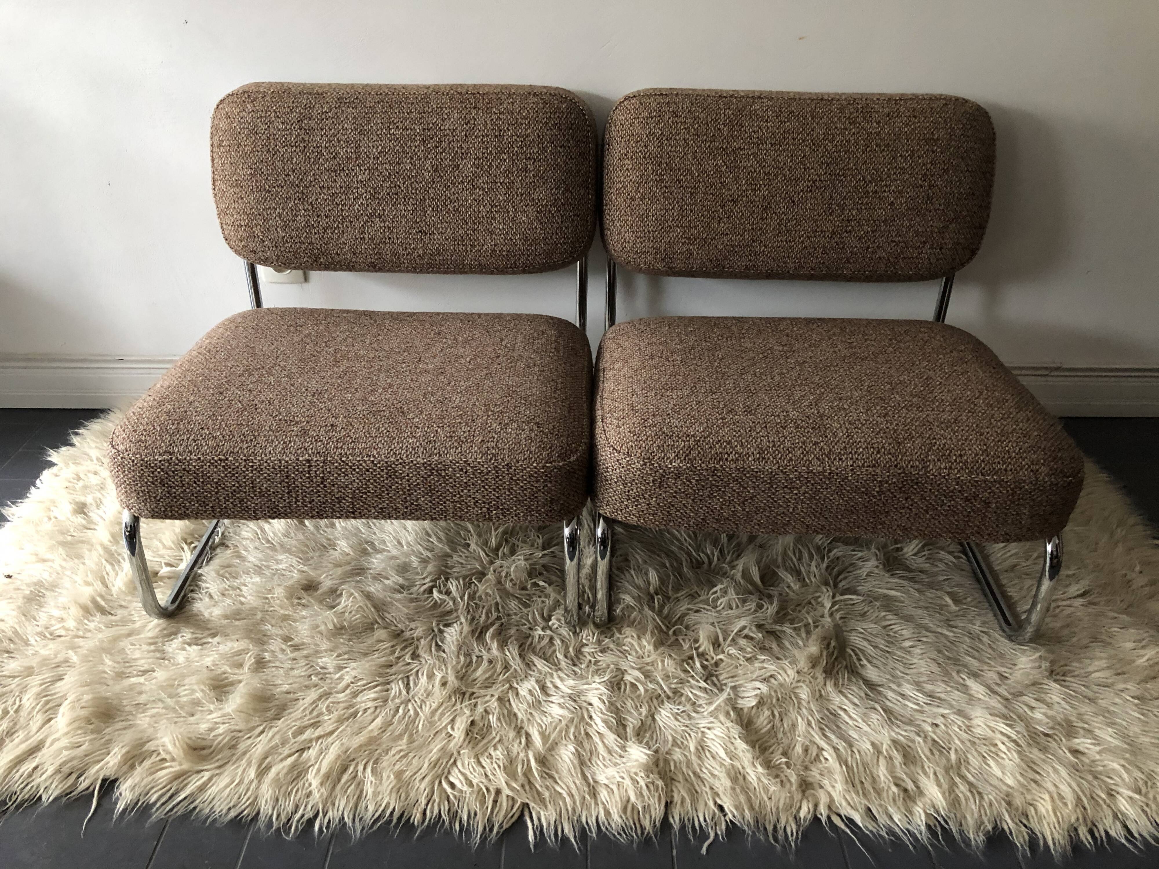 Duo de chauffeuses vintage, édition Airborne, années 60/70