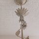 Wrought iron chandelier - Floral decorations - Italy - 1950
