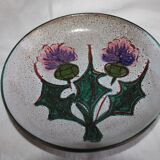 2 Hollow plates pattern with  thistles
