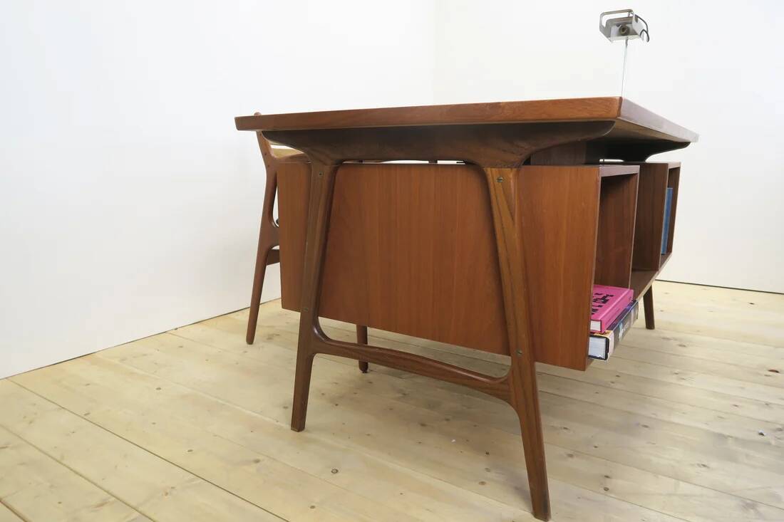 Teak desk with drawers, Denmark 1960