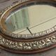 Miroir oval en bois doré XIXeme 46cm