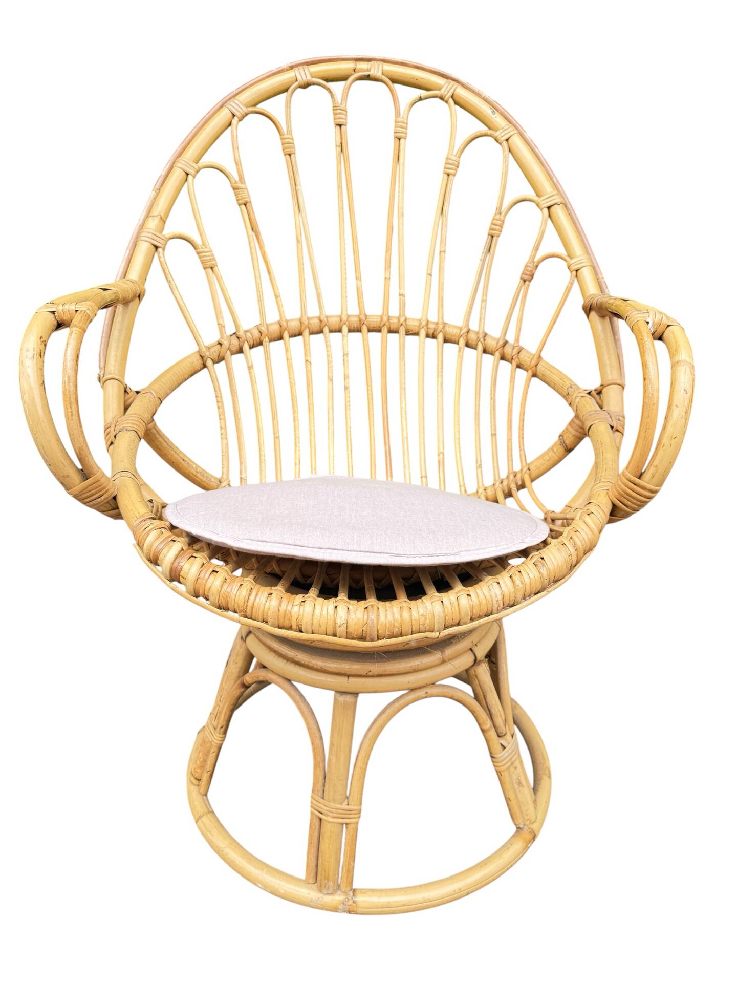 1960s Rattan Egg Chairs from France