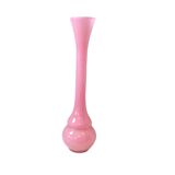 Large pink glass paste soliflore vase