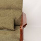 Vintage armchair green olive design by Z.Baczyk 1965