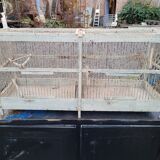 Old two-compartment breeding birdcage