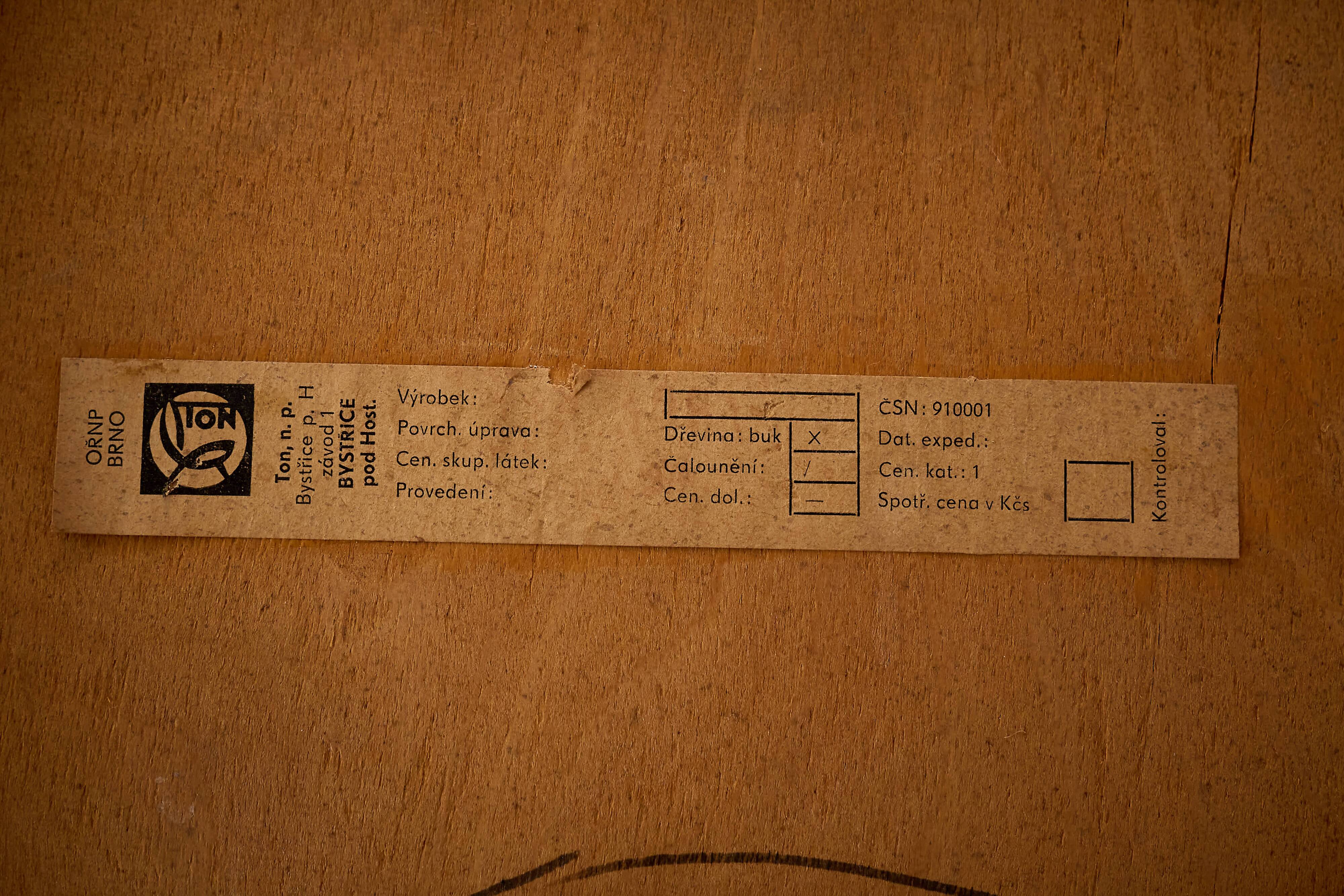 Pair of TON chairs, Czechoslovakia, 1960s, VINTAGE