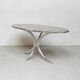 Chrome and marble table, Italy 1970