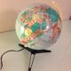Light globe to tripod foot Rico vintage 60s