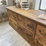 XXL walnut silk loom furniture from the 50s