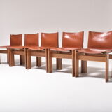 Set of 5 Monk chairs by Afra and Tobia Scarpa 1970