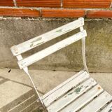 Chaise pliante bois et métal bar déco jardin terrasse et balcon