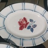 Lots vaisselles digoin sarreguemines, 7assiettes plates, 4 assiettes creuse ,soupière,plat ovale
