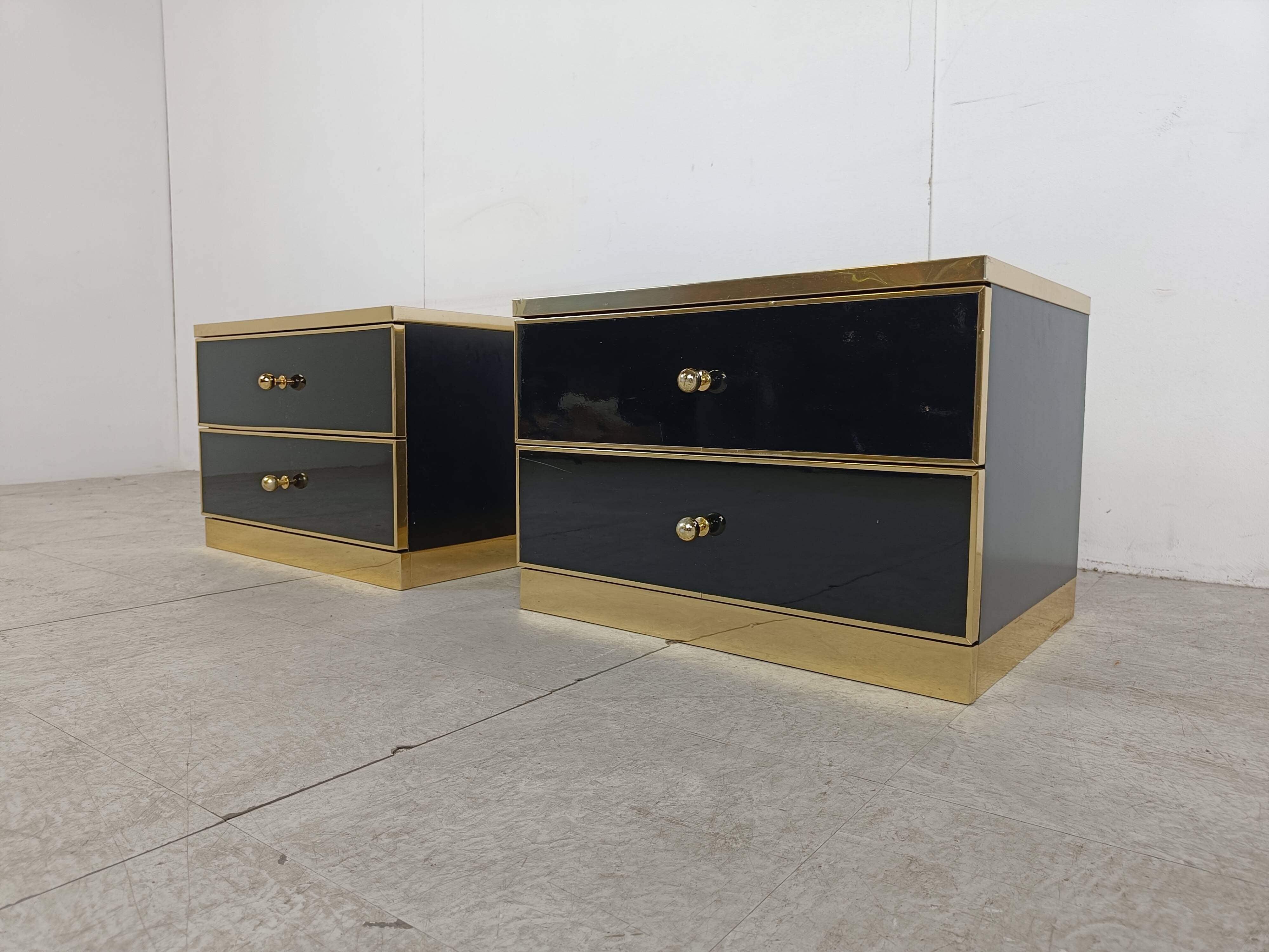 Pair of bedside cabinets, 1970s