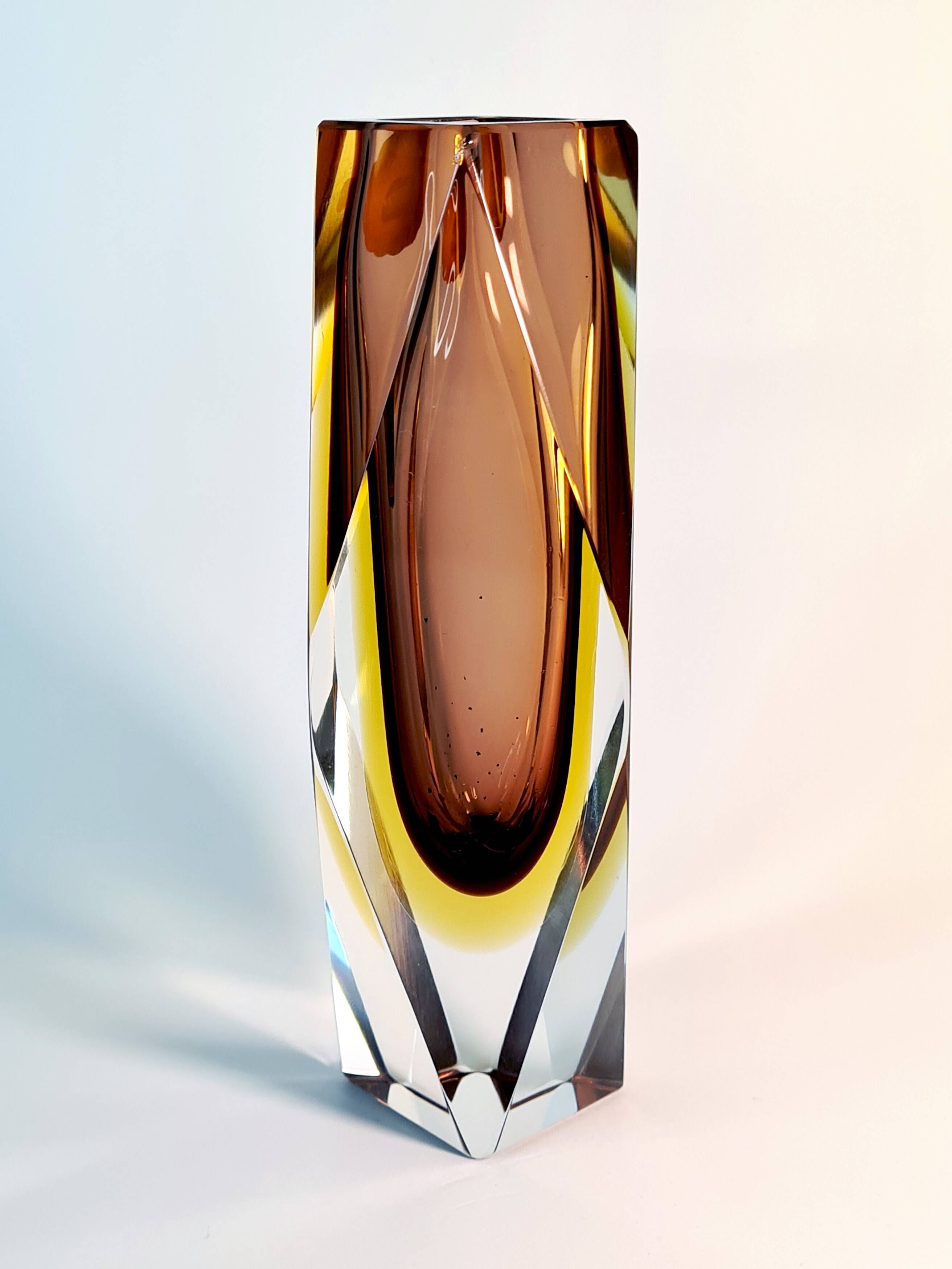 Sommerso Murano Three-Layer Vase – 1970s