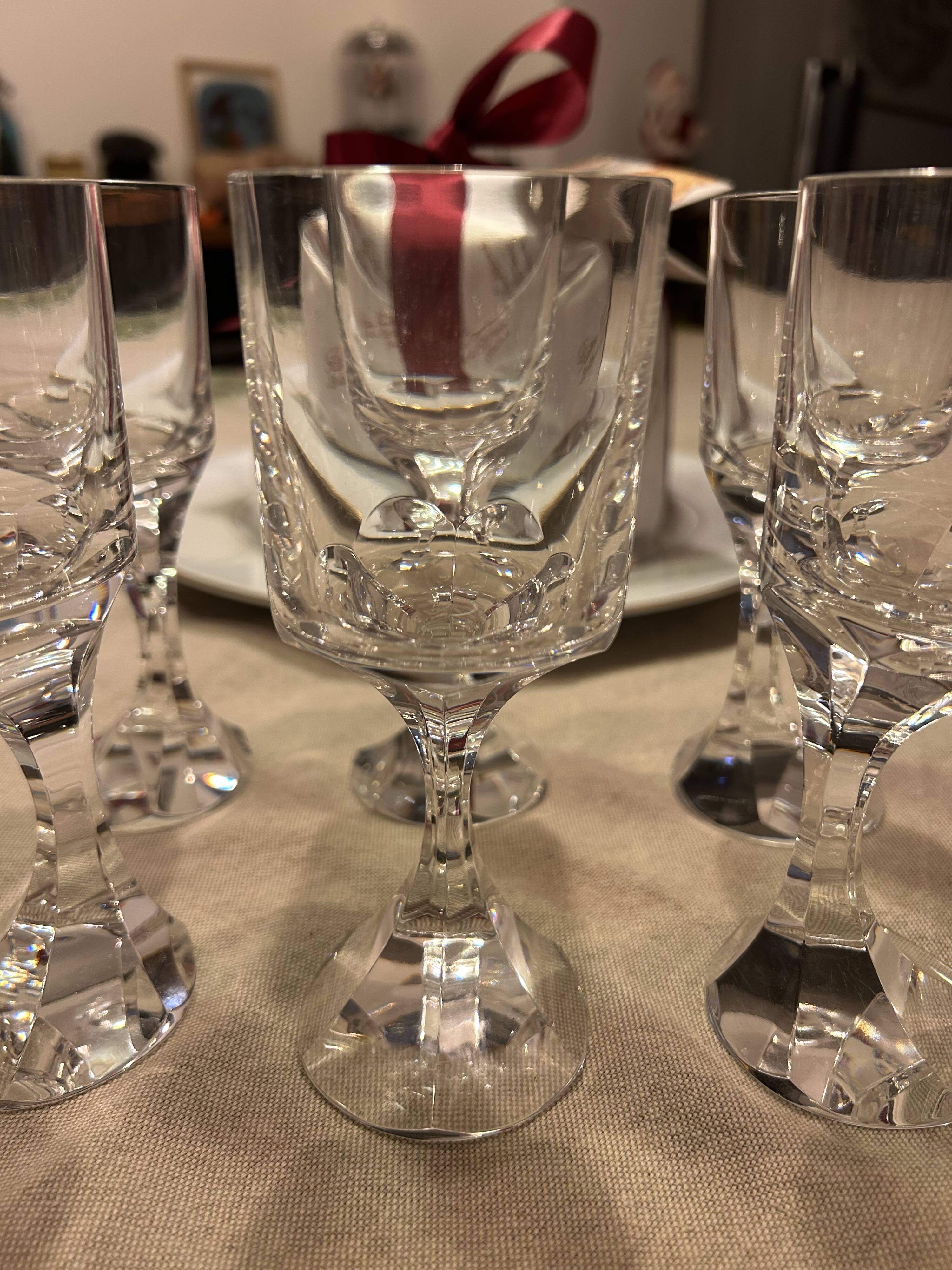 Baccarat Narcisse 6 Exceptional Baccarat Crystal Glasses